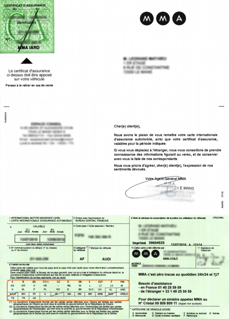 Carte Verte