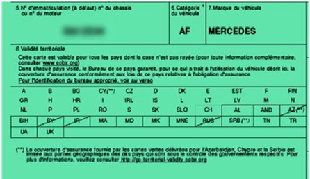 Carte verte